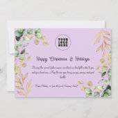 Custom Corporate Christmas Wenskaart 2025 Feestdagenkaart (Voorkant)