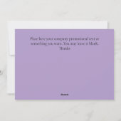 Custom Corporate Christmas Wenskaart 2025 Feestdagenkaart (Achterkant)