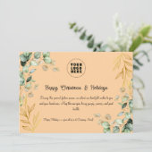 Custom Corporate Christmas Wenskaart 2025 Feestdagenkaart (Staand voorkant)