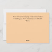 Custom Corporate Christmas Wenskaart 2025 Feestdagenkaart (Achterkant)