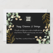 Custom Corporate Christmas Wenskaart 2025 Feestdagenkaart (Voorkant)