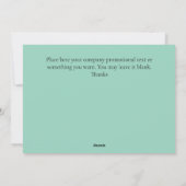 Custom Corporate Christmas Wenskaart 2025 Feestdagenkaart (Achterkant)