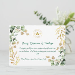 Custom Corporate Christmas Wenskaart 2025 Feestdagenkaart