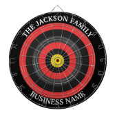 Custom Corporate Dartboard Business Name Dartbord (Voorkant)