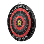Custom Corporate Dartboard Business Name Dartbord (Voorkant Rechts)