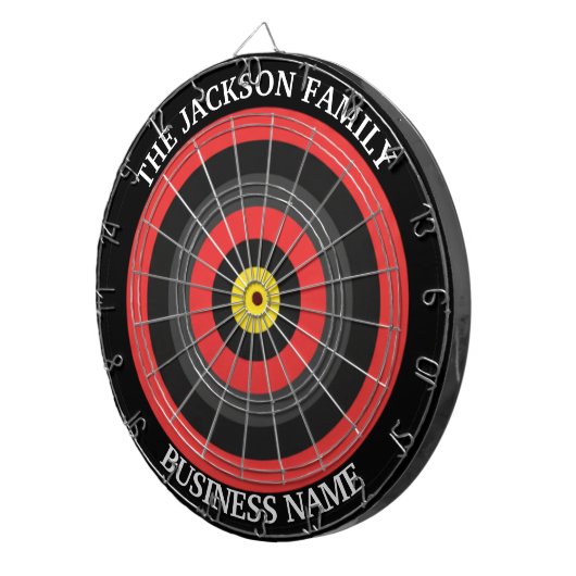 Custom Corporate Dartboard Business Name Dartbord (Voorkant Rechts)