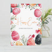 Custom Corporate Easter Greeting Card Kaart (Staand voorkant)