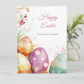 Custom Corporate Easter Greetings Card Kaart (Staand voorkant)