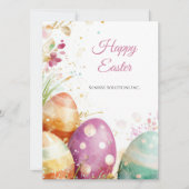 Custom Corporate Easter Greetings Card Kaart (Voorkant)
