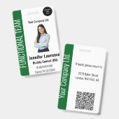 Custom Corporate Employee ID Badge (Front & Back)