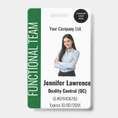Custom Corporate Employee ID Badge (Front)