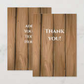Custom Corporate Thank You Card – Uw Logo toevoege Bedankkaart (Voorkant / Achterkant)