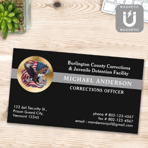 Custom Correctional Officer Jail Security Logo Magnetisch Visitekaartje