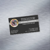Custom Correctional Officer Jail Security Logo Magnetisch Visitekaartje (Voorbeeld)