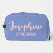 Custom Cosmetic Bag Gift for Bridal Party & Bride Toilettasje (Voorkant)