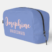 Custom Cosmetic Bag Gift for Bridal Party & Bride Toilettasje (Rechterhoek)