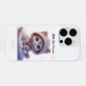 Custom Cosmic Cat Phone Case – Personalized Space iPhone Hoesje (Achterkant horizontaal)