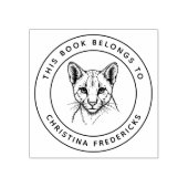 Custom Cougar Cat Dit boek behoort tot de naam van Rubberstempel (Afrduk)