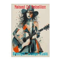 Custom Country Girl Gitarist Art Inspirerend