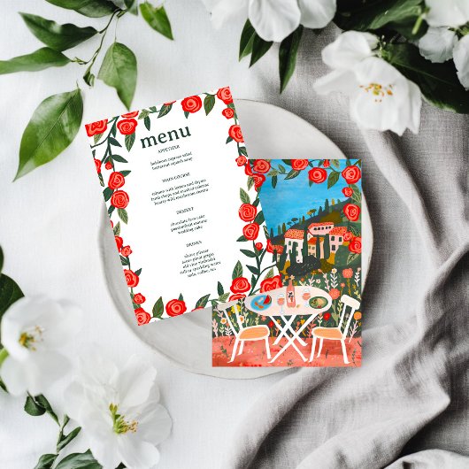 CUSTOM Countryside Meal met een Uitzicht Art Menu