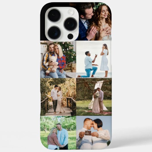 Custom Couple & Family Photo Collage Personalized Case-Mate iPhone Case (Achterkant)
