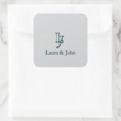 Custom Couple Initials and Names Stickers (Tas)