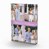 Custom Couple Love Script Acrylic Photo Block Fotoblokken (Rechts)