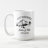 Custom Couple Mug | Wedding Gift for Her & Him Koffiemok (Links)