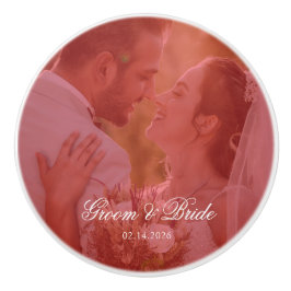 Custom Couple Photo Ceramic Drawer Knob Design Keramische Knop