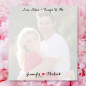 Custom Couple Photo Love Notes To Do List Notepad Notitieblok