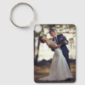 Custom Couple Photo Sleutelhanger (Voorkant)