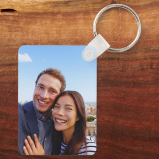 Custom Couple Photo Sleutelhanger