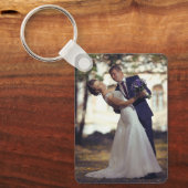 Custom Couple Photo Sleutelhanger (Voorkant)