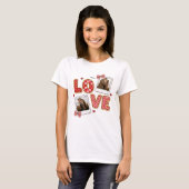 Custom Couple Photo Valentine T-Shirt (Voorkant volledig)
