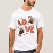 Custom Couple Preppy Valentine mens  T-shirt (Voorkant)