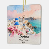 Custom Couple’s Travel Keepsake Keramisch Ornament (Links)