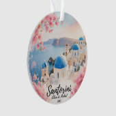 Custom Couple’s Travel Keepsake Ornament (voorkant)