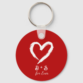 Custom Couple Valentine Keychain