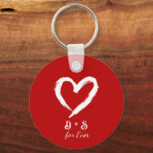 Custom Couple Valentine Keychain (Voorkant)