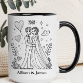 Custom Couples Coffee Mug Gift for Wife & Husband Mok