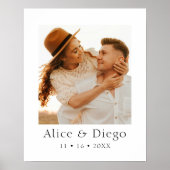 Custom Couples Photo Gift Poster (Voorkant)