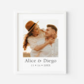 Custom Couples Photo Gift Poster