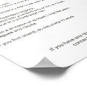 Custom Covid-19 Company Logo Safety Information Poster (Hoek)