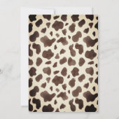 Custom CowBoy Baby shower party Kaart (Achterkant)