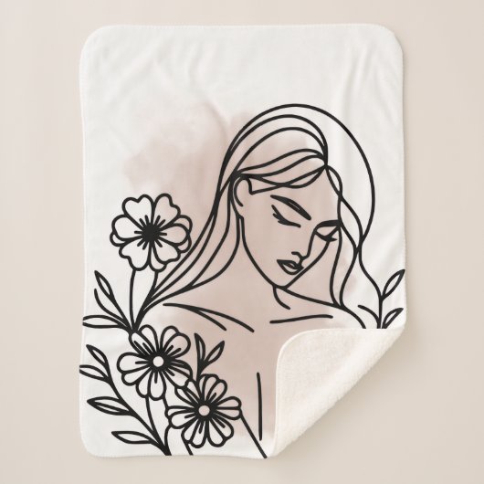 Custom Cozy Sherpa Blanket Deken (Voorkant)