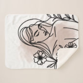 Custom Cozy Sherpa Blanket Deken (Voorkant (horizontaal))