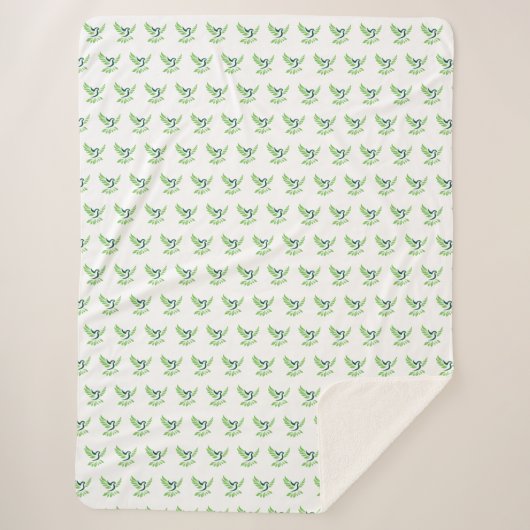 Custom Cozy Sherpa Blanket Deken (Voorkant)