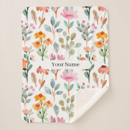 Custom Cozy Sherpa Blanket Deken