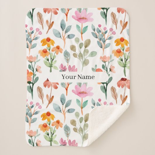 Custom Cozy Sherpa Blanket Deken (Voorkant)