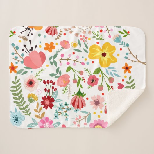 Custom Cozy Sherpa Blanket Deken (Voorkant (horizontaal))